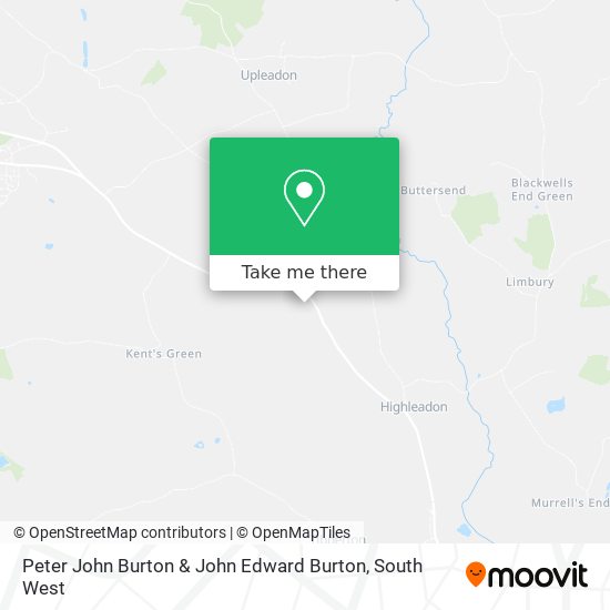 Peter John Burton & John Edward Burton map