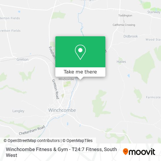 Winchcombe Fitness & Gym - T24:7 Fitness map