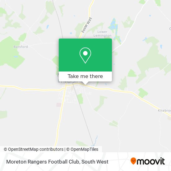 Moreton Rangers Football Club map