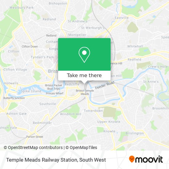 Temple Meads Railway Station map