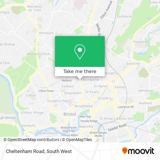 Cheltenham Road map