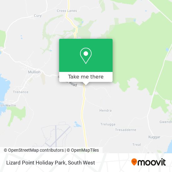 Lizard Point Holiday Park map