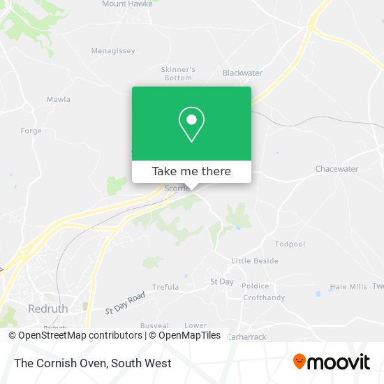 The Cornish Oven map