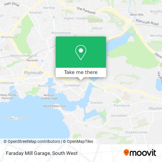 Faraday Mill Garage map