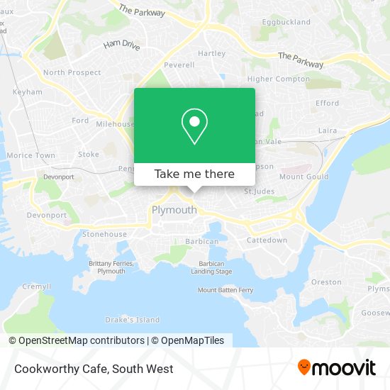 Cookworthy Cafe map