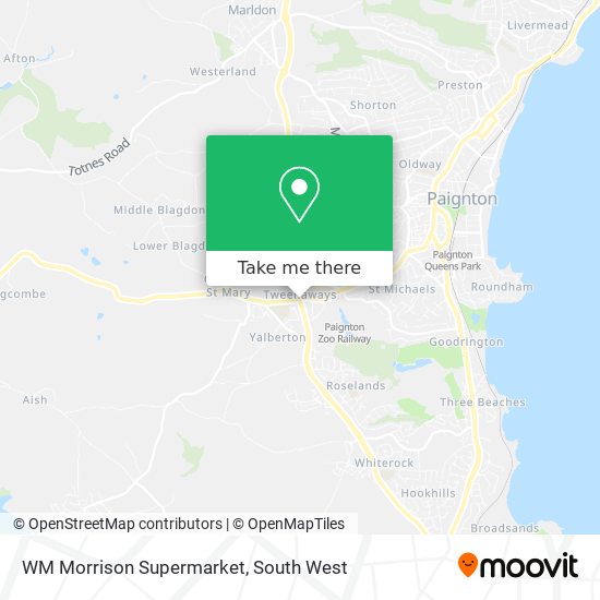 WM Morrison Supermarket map