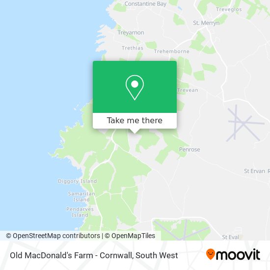 Old MacDonald's Farm - Cornwall map