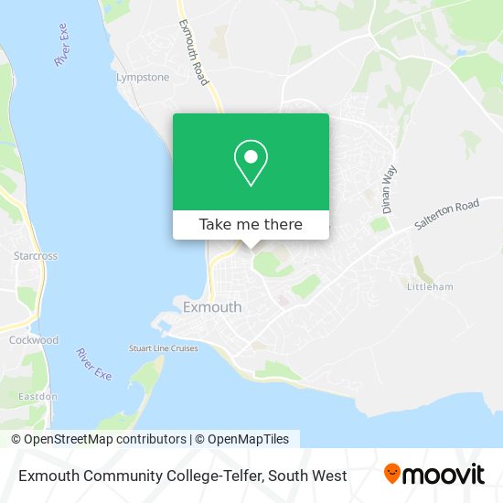 Exmouth Community College-Telfer map