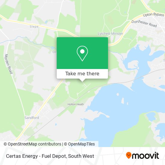 Certas Energy - Fuel Depot map