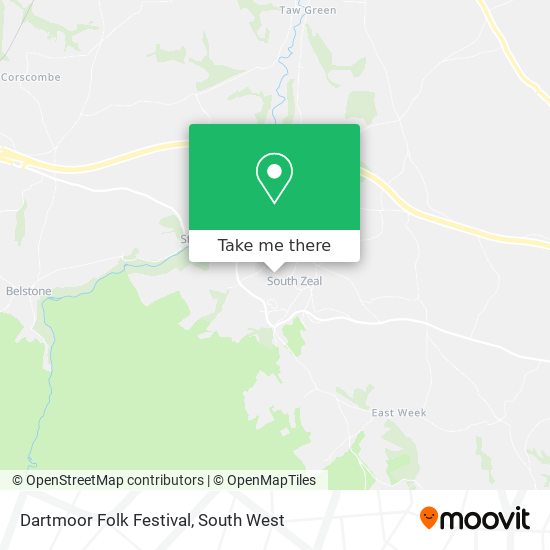Dartmoor Folk Festival map