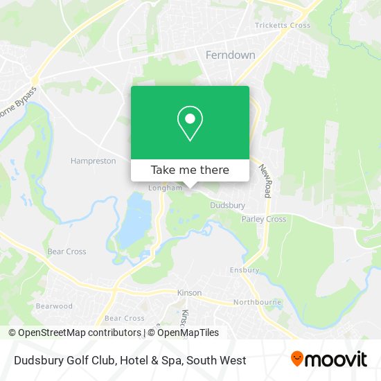 Dudsbury Golf Club, Hotel & Spa map