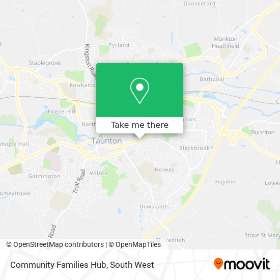 Community Families Hub map