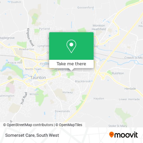 Somerset Care map