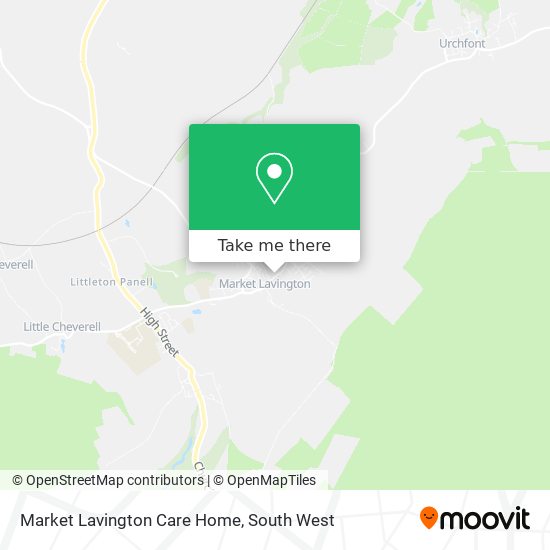 Market Lavington Care Home map