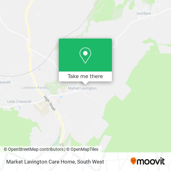 Market Lavington Care Home map