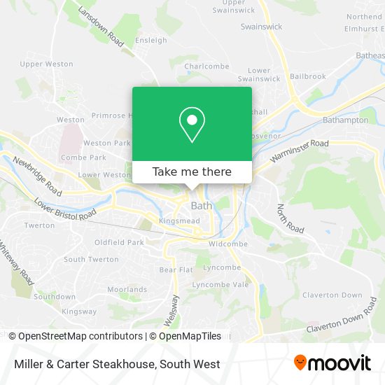 Miller & Carter Steakhouse map