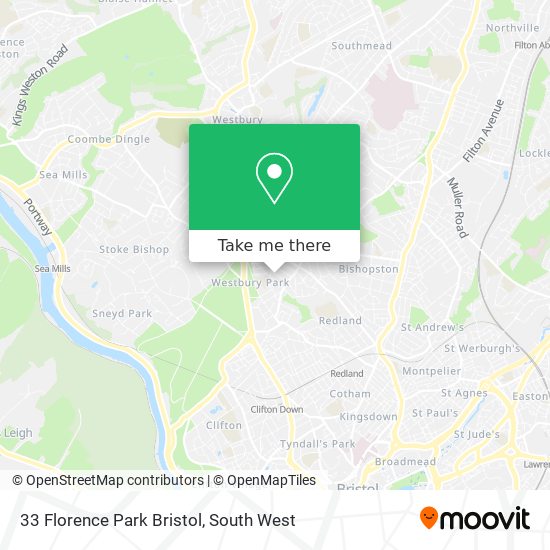 33 Florence Park Bristol map