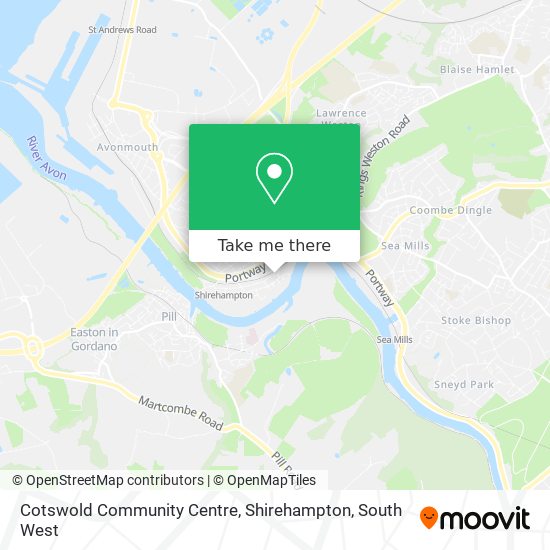 Cotswold Community Centre, Shirehampton map