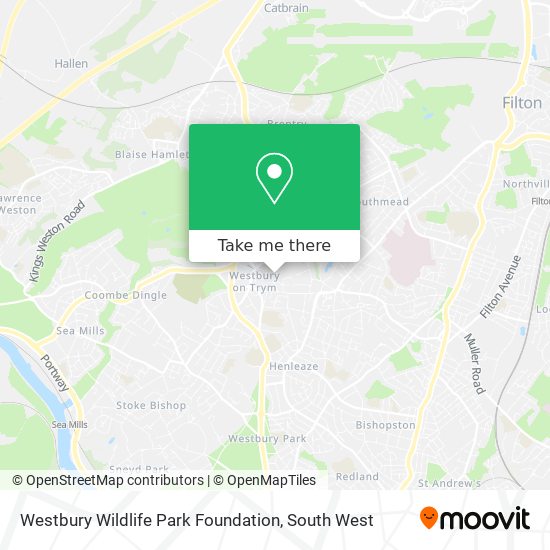 Westbury Wildlife Park Foundation map