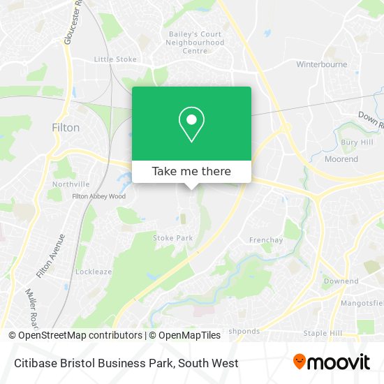 Citibase Bristol Business Park map