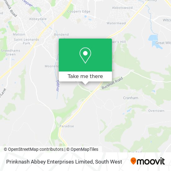 Prinknash Abbey Enterprises Limited map