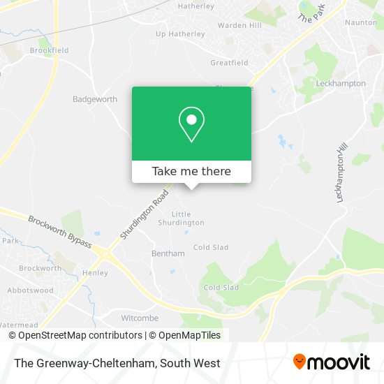 The Greenway-Cheltenham map