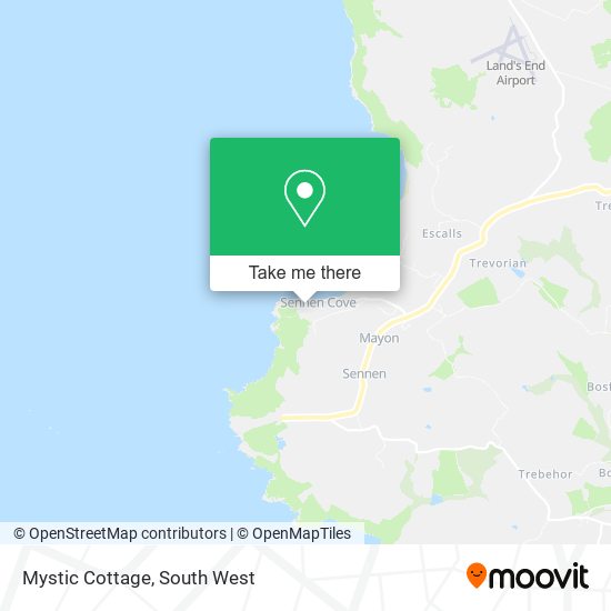 Mystic Cottage map