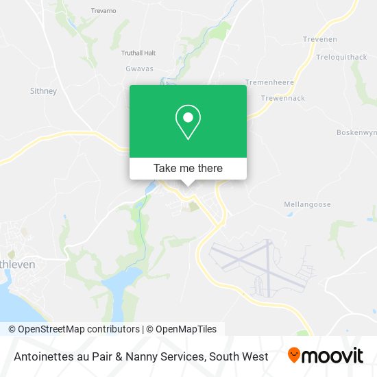 Antoinettes au Pair & Nanny Services map