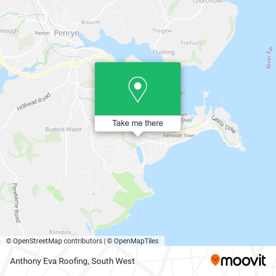 Anthony Eva Roofing map