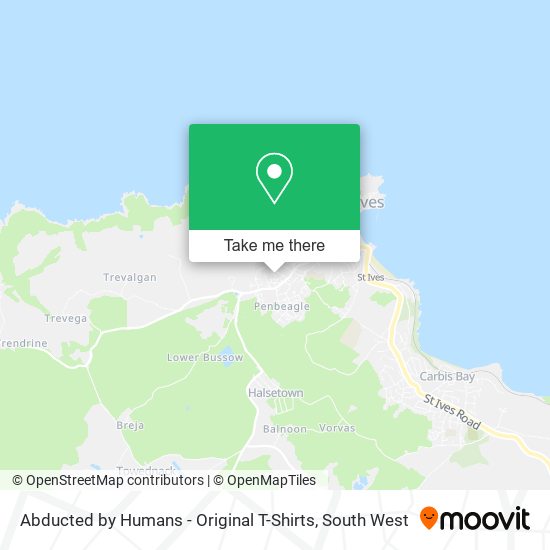 Abducted by Humans - Original T-Shirts map