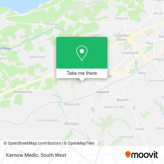 Kernow Medic map