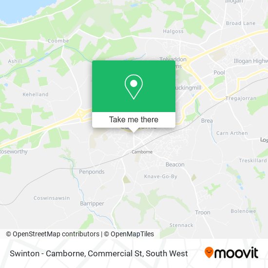 Swinton - Camborne, Commercial St map