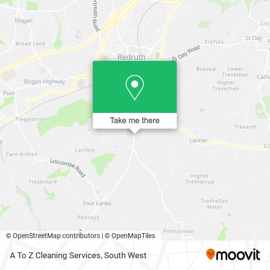 A To Z Cleaning Services map