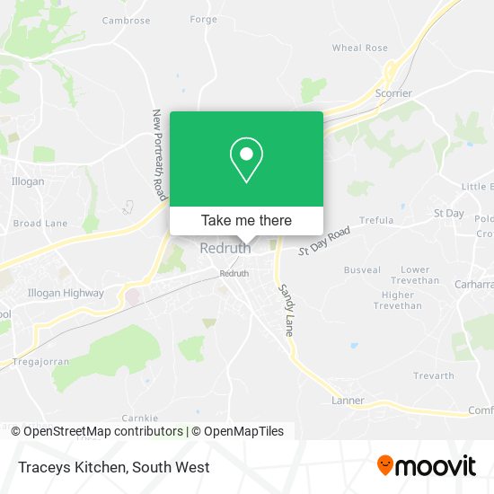 Traceys Kitchen map
