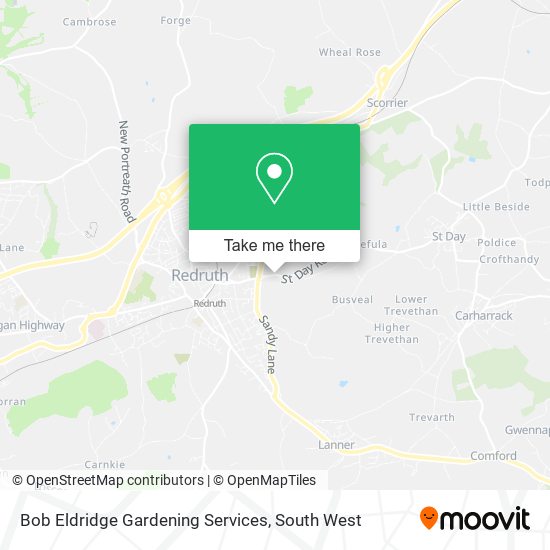 Bob Eldridge Gardening Services map