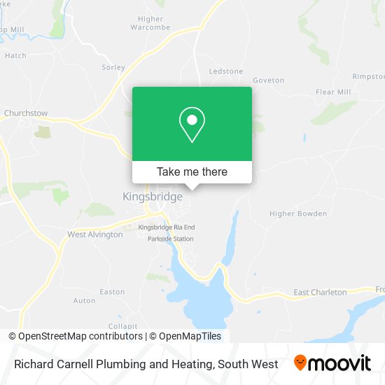 Richard Carnell Plumbing and Heating map