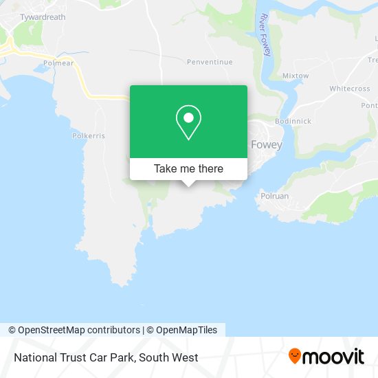 National Trust Car Park map