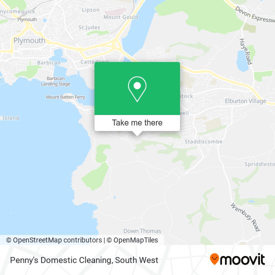 Penny's Domestic Cleaning map