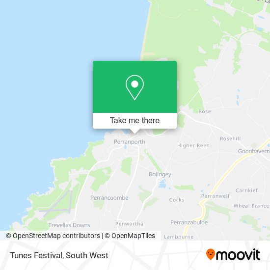 Tunes Festival map