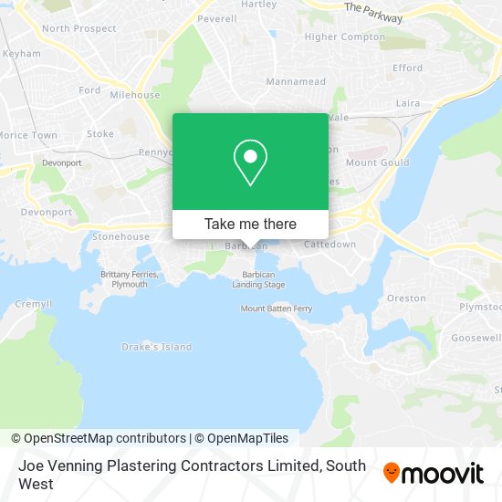 Joe Venning Plastering Contractors Limited map