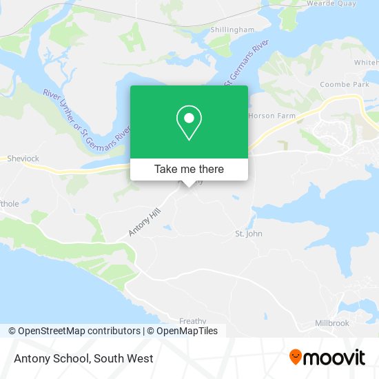 Antony School map