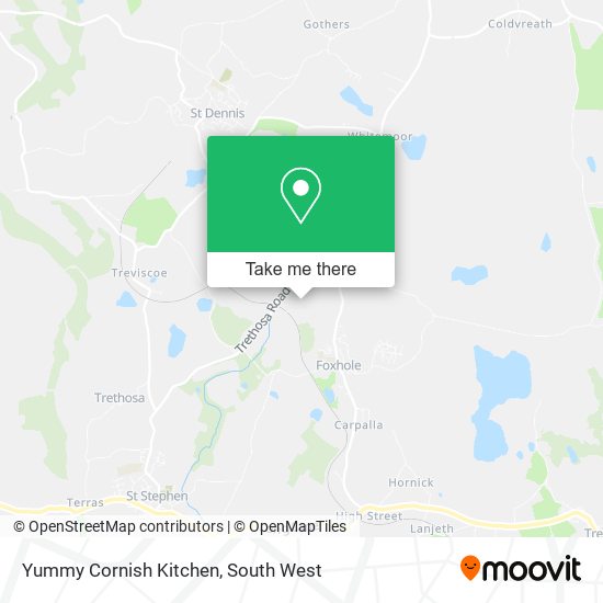 Yummy Cornish Kitchen map