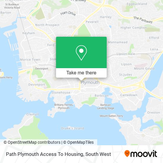 Path Plymouth Access To Housing map