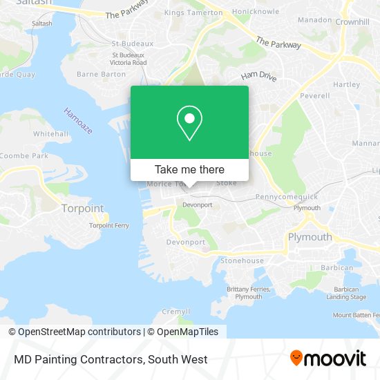 MD Painting Contractors map