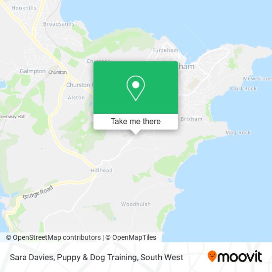 Sara Davies, Puppy & Dog Training map