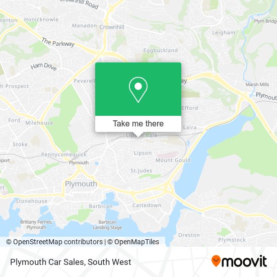 Plymouth Car Sales map