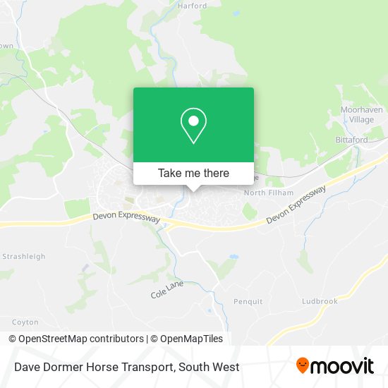 Dave Dormer Horse Transport map