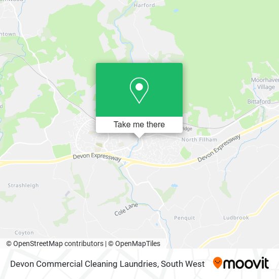 Devon Commercial Cleaning Laundries map