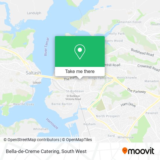 Bella-de-Creme Catering map