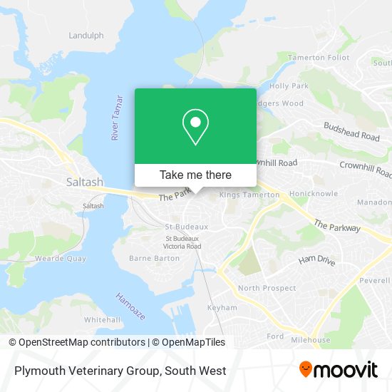 Plymouth Veterinary Group map